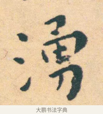 湧 · 王宠 · 楷书（书体参考） · 王宠《游包山集》 · 第 6 页