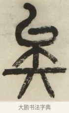 矣 · 杨沂孙 · 篆书（书体参考） · 篆书乐志论六条屏 · 第 6 页