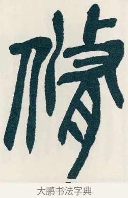 脩 · 吴昌硕 · 篆书（书体参考） · 西泠印社记 · 第 6 页