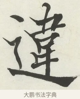 違 · 何绍基 · 楷书（书体参考） · 楷书临道因碑（下） · 第 35 页