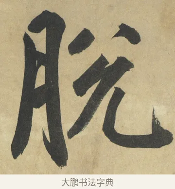 脫 · 鲜于枢 · 楷书（书体参考） · 麻徵君透光古镜歌 · 第 5 页