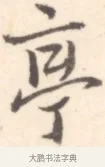 亭 · 边寿民 · 行书（书体参考） · 行书记游庐山册页 · 第 1 页