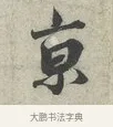 京 · 蔡襄 · 行书（书体参考） · 离都帖 · 第 1 页